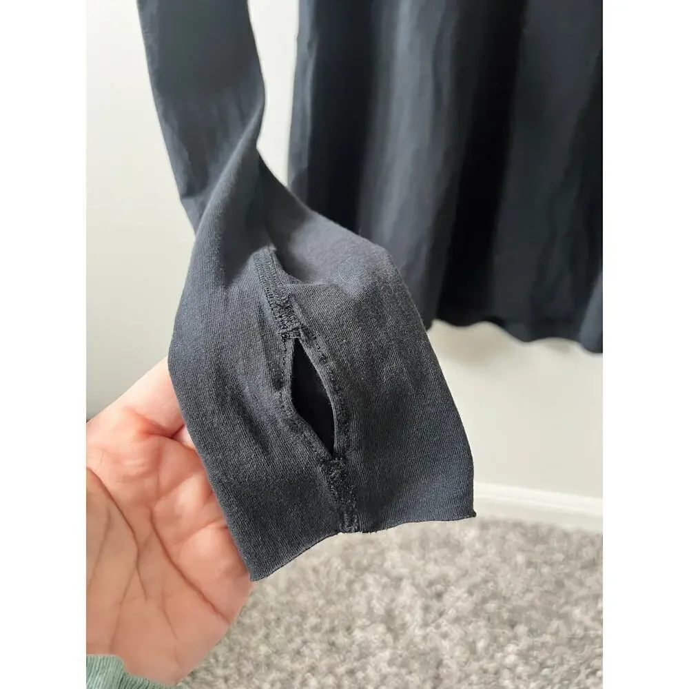 Lululemon black long sleeve shirt not sure on size